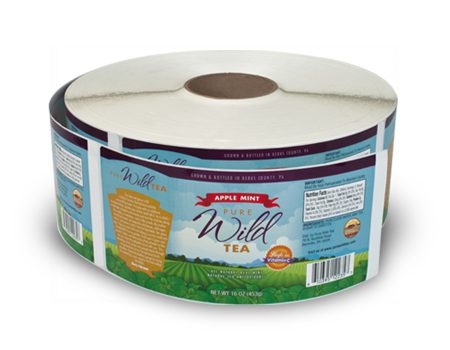 Pure Wild Tea label roll