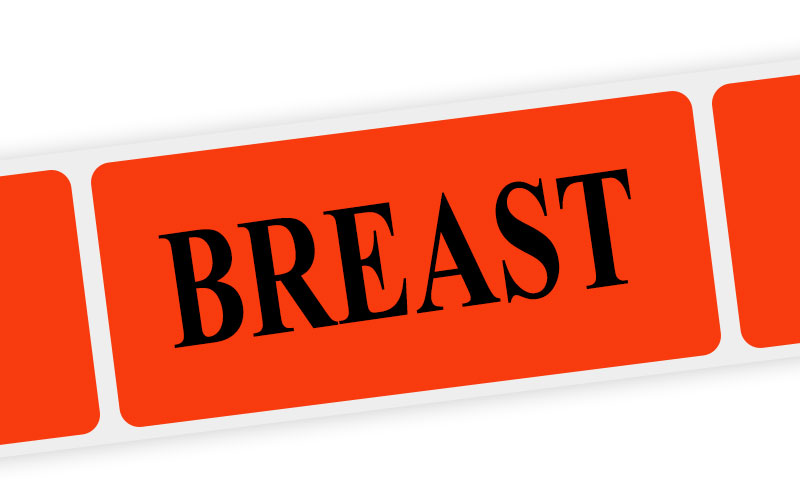 breast label