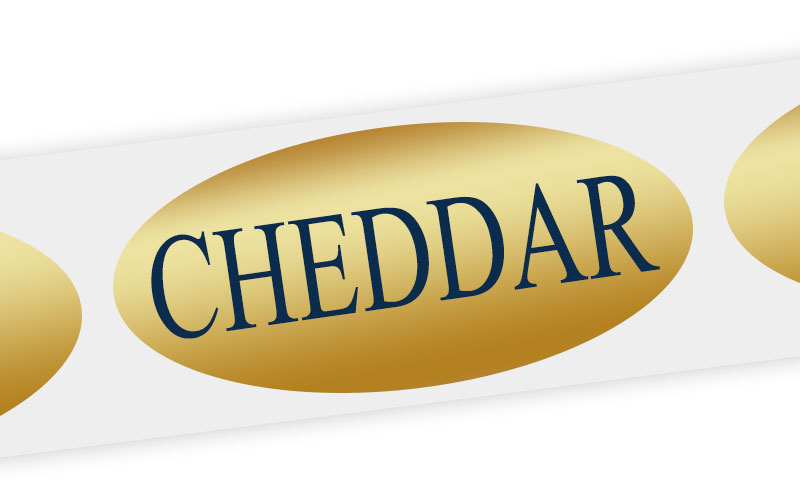 cheddar cheese label