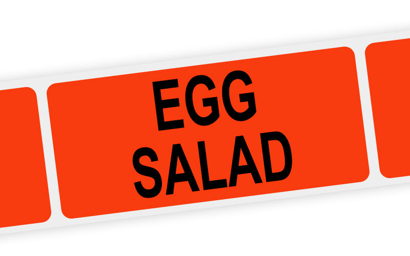 egg salad label