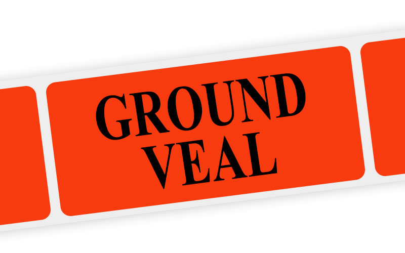 ground veal label
