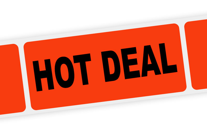 hot deal label