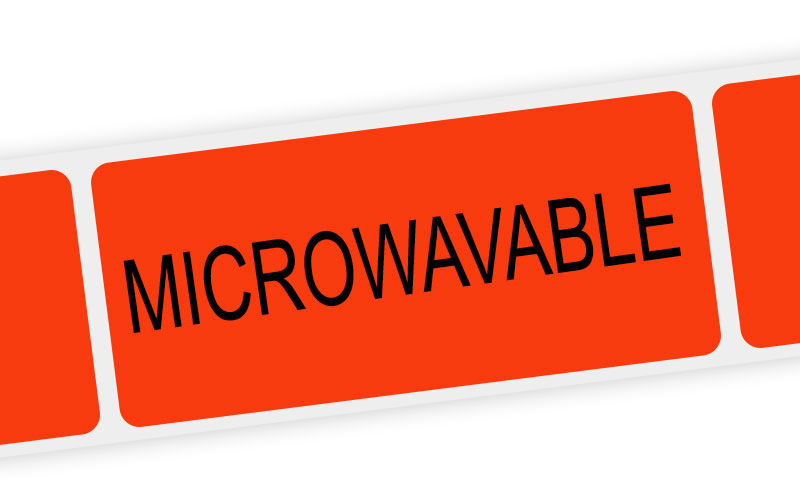 microwavable label