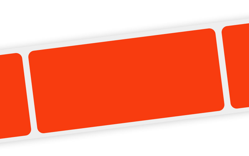 blank orange label