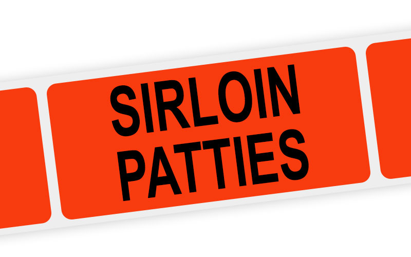 sirloin patties label